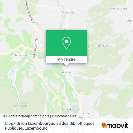 Ulbp - Union Luxembourgeoise des Bibliothèques Publiques plan
