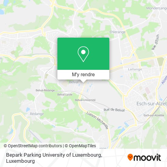 Bepark Parking University of Luxembourg plan
