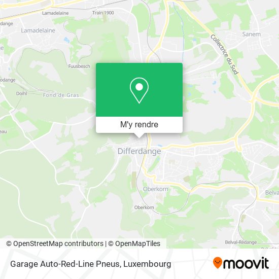 Garage Auto-Red-Line Pneus plan