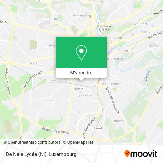De Neie Lycée (Nl) plan