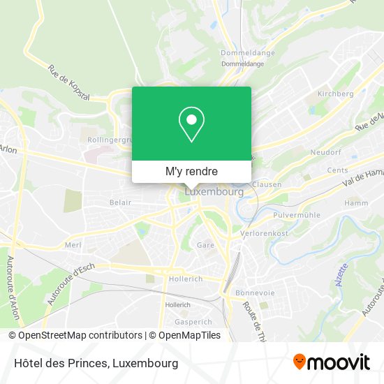 Hôtel des Princes plan