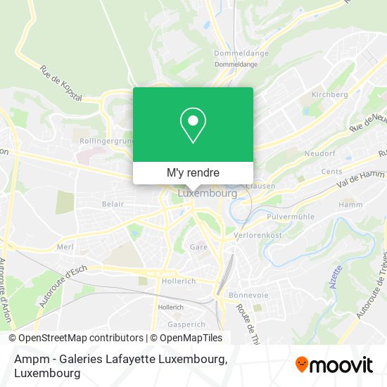 Ampm - Galeries Lafayette Luxembourg plan
