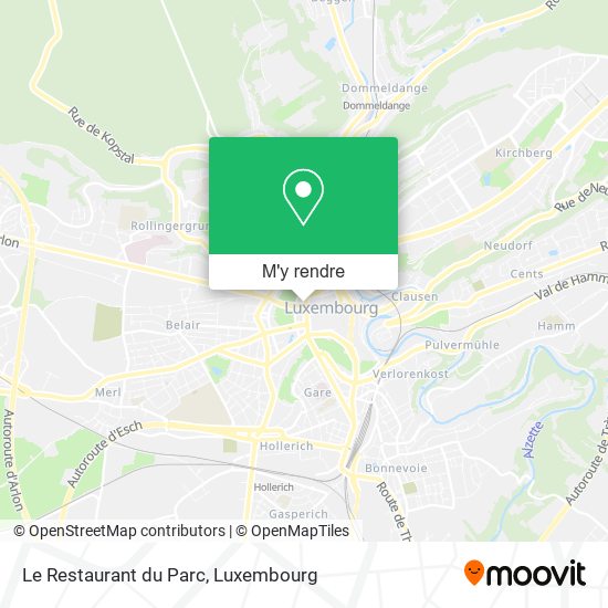 Le Restaurant du Parc plan