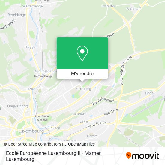Ecole Européenne Luxembourg II - Mamer plan