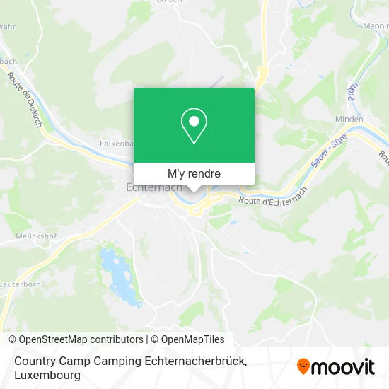 Country Camp Camping Echternacherbrück plan