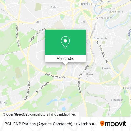 BGL BNP Paribas (Agence Gasperich) plan