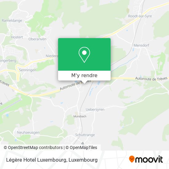 Légère Hotel Luxembourg plan