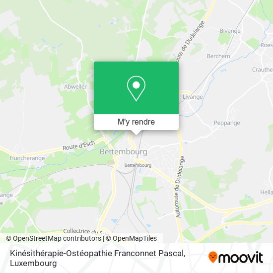Kinésithérapie-Ostéopathie Franconnet Pascal plan