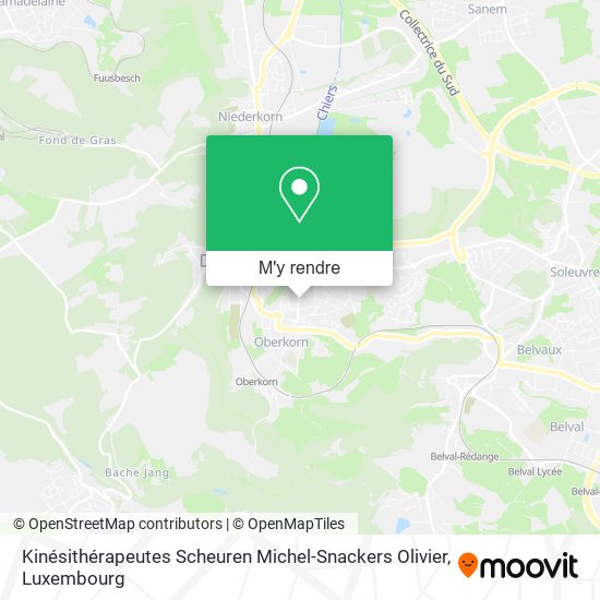 Kinésithérapeutes Scheuren Michel-Snackers Olivier plan