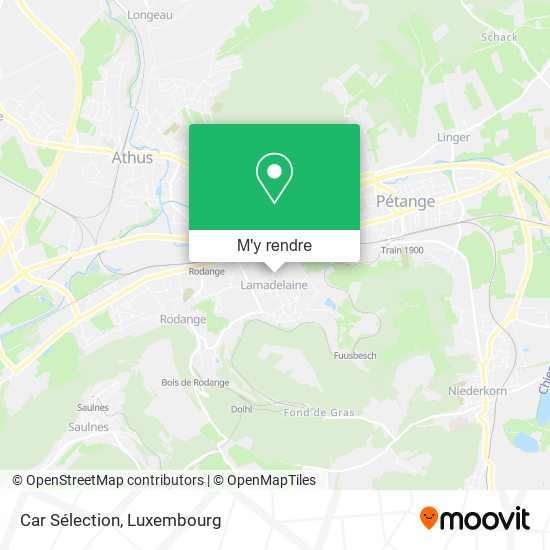 Car Sélection plan