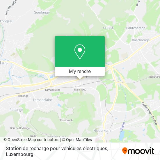 Station de recharge pour véhicules électriques plan