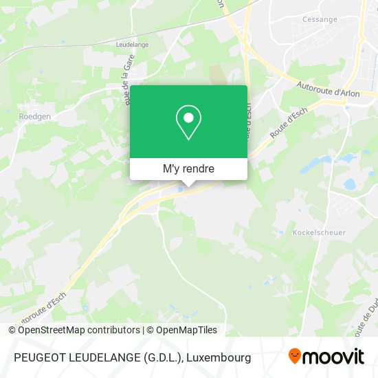 PEUGEOT LEUDELANGE (G.D.L.) plan
