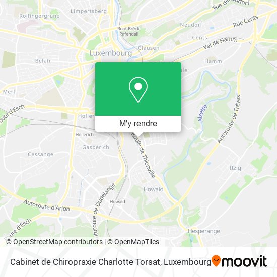 Cabinet de Chiropraxie Charlotte Torsat plan