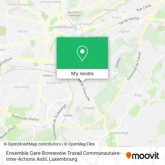 Ensemble Gare-Bonnevoie-Travail Communautaire-Inter-Actions Asbl plan