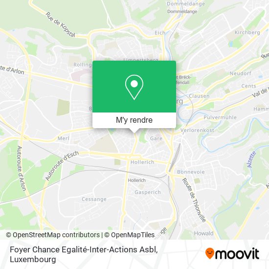 Foyer Chance Egalité-Inter-Actions Asbl plan