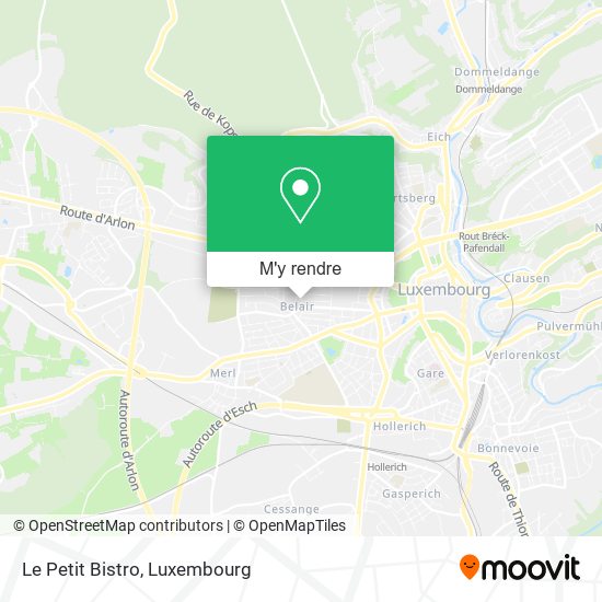 Le Petit Bistro plan