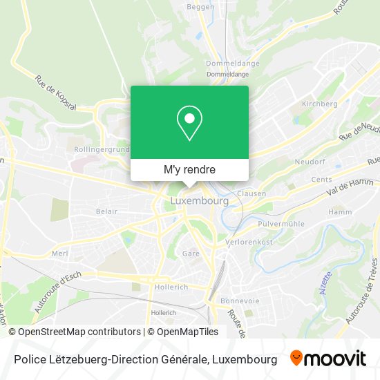 Police Lëtzebuerg-Direction Générale plan