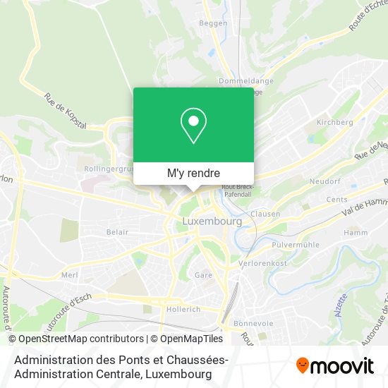 Administration des Ponts et Chaussées-Administration Centrale plan