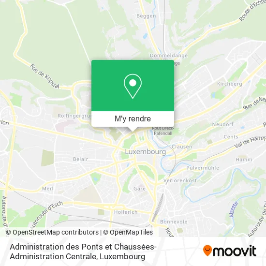 Administration des Ponts et Chaussées-Administration Centrale plan