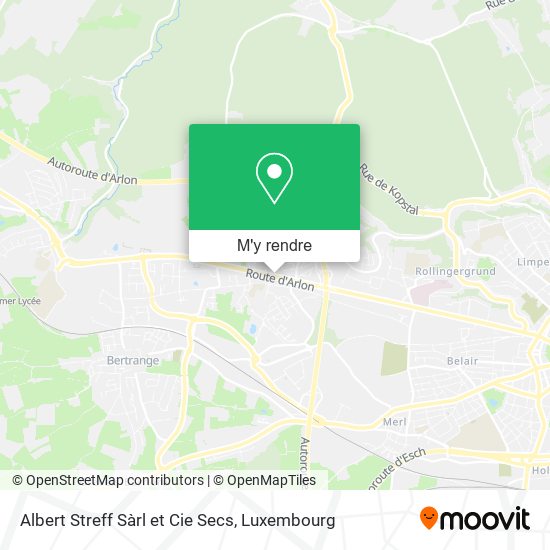 Albert Streff Sàrl et Cie Secs plan