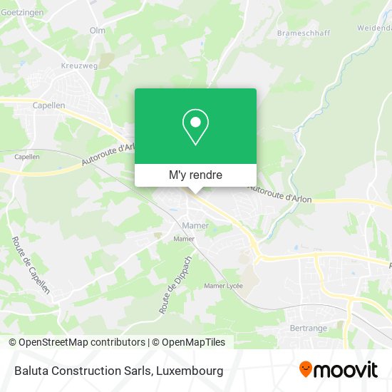 Baluta Construction Sarls plan