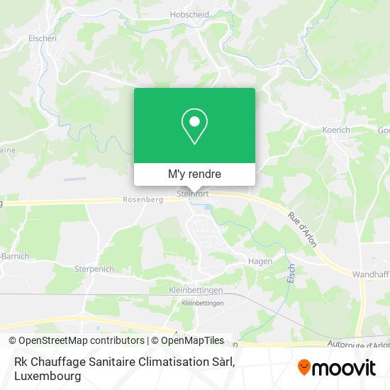 Rk Chauffage Sanitaire Climatisation Sàrl plan
