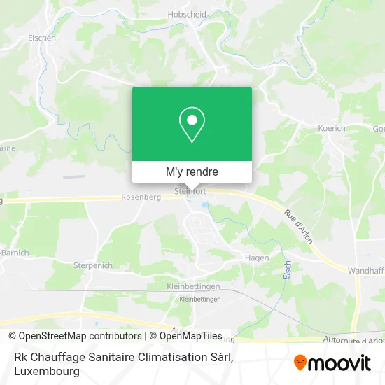 Rk Chauffage Sanitaire Climatisation Sàrl plan