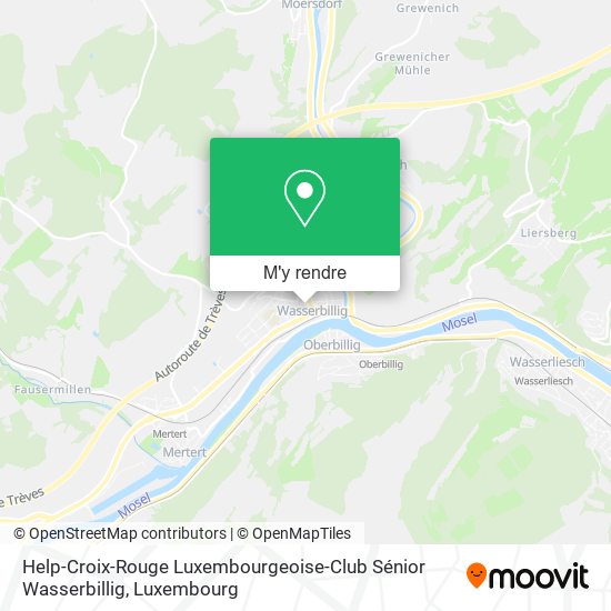 Help-Croix-Rouge Luxembourgeoise-Club Sénior Wasserbillig plan