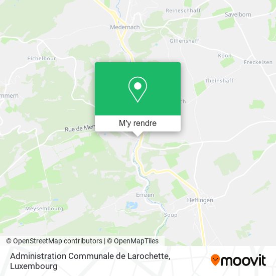 Administration Communale de Larochette plan