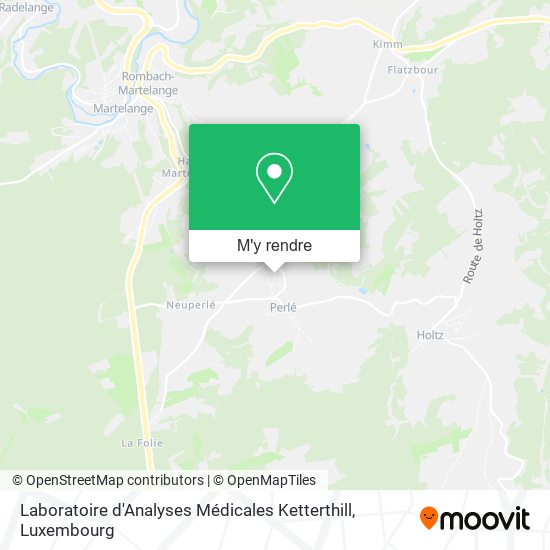 Laboratoire d'Analyses Médicales Ketterthill plan
