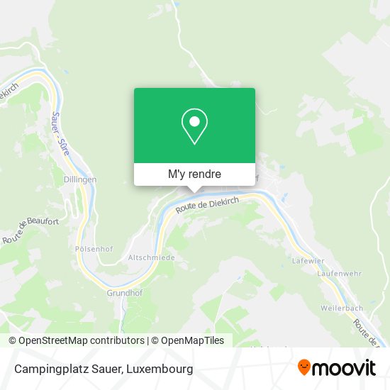 Campingplatz Sauer plan