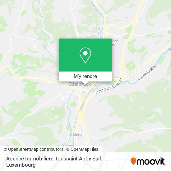 Agence Immobilière Toussaint Abby Sàrl plan