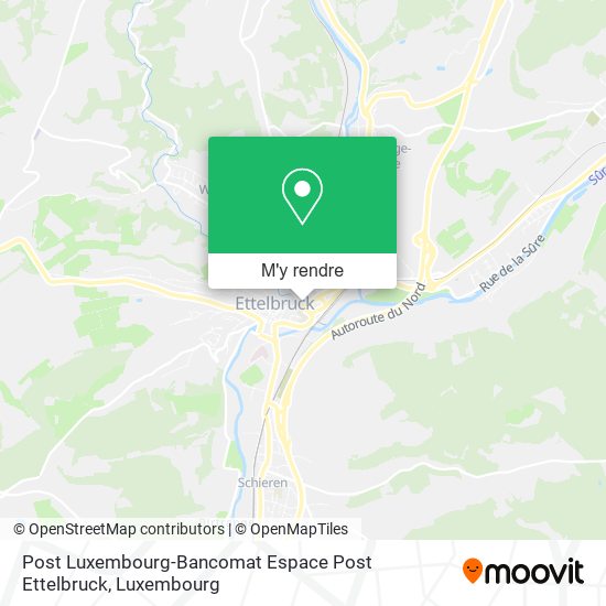 Post Luxembourg-Bancomat Espace Post Ettelbruck plan