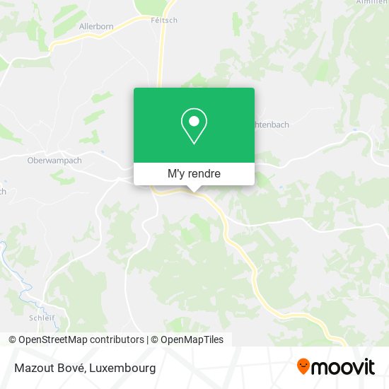 Mazout Bové plan
