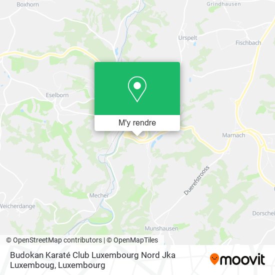 Budokan Karaté Club Luxembourg Nord Jka Luxemboug plan