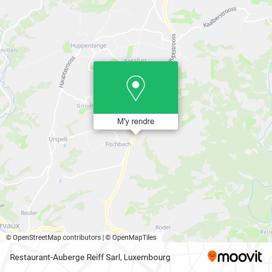 Restaurant-Auberge Reiff Sarl plan