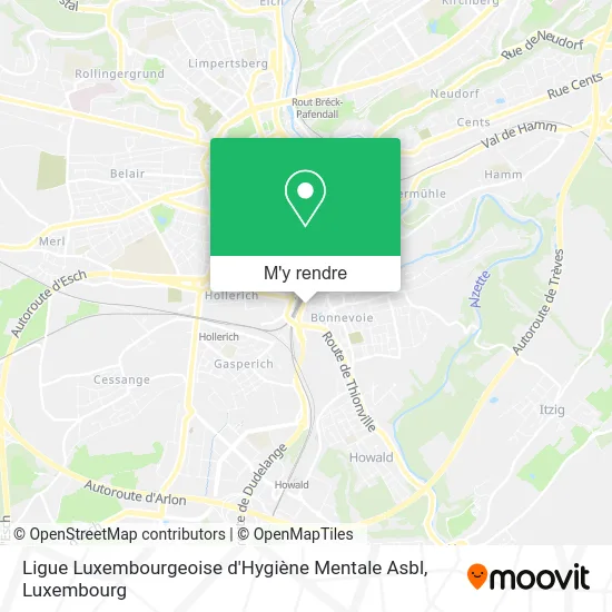 Ligue Luxembourgeoise d'Hygiène Mentale Asbl plan