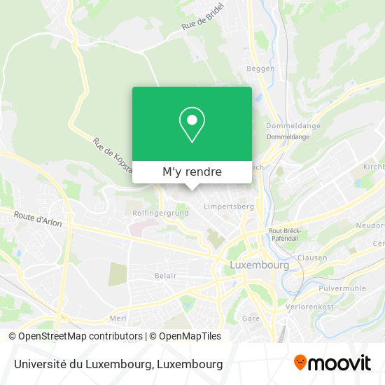 Université du Luxembourg plan