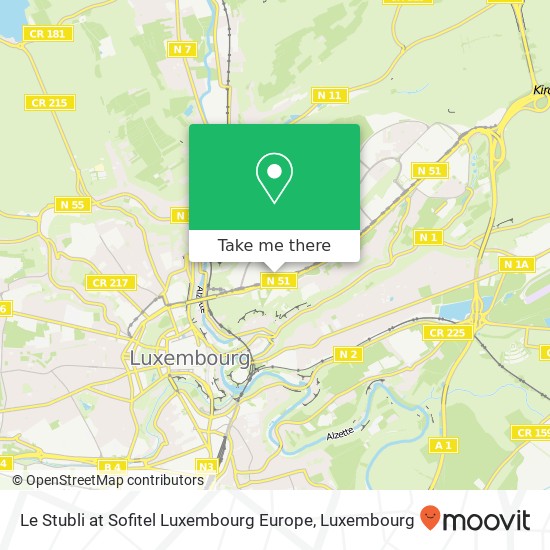 Le Stubli at Sofitel Luxembourg Europe plan