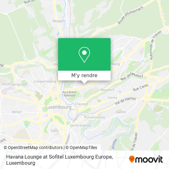 Havana Lounge at Sofitel Luxembourg Europe plan
