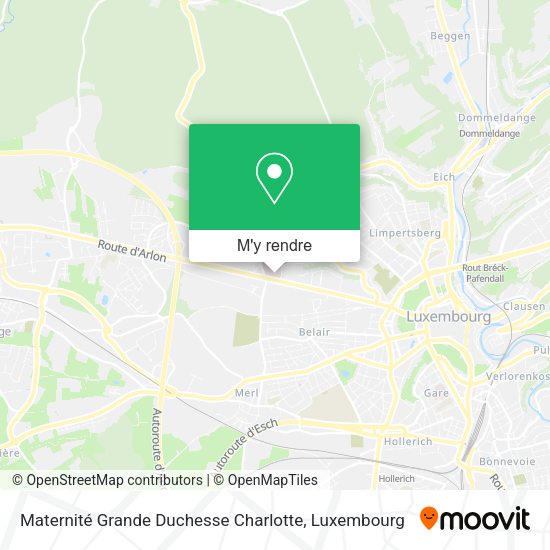 Maternité Grande Duchesse Charlotte plan