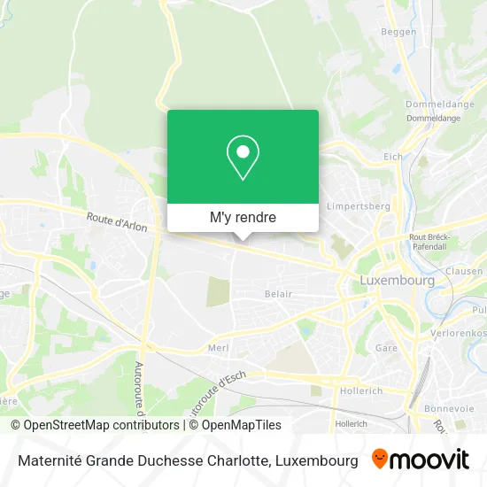 Maternité Grande Duchesse Charlotte plan