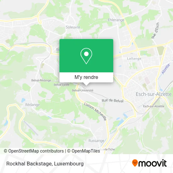 Rockhal Backstage plan