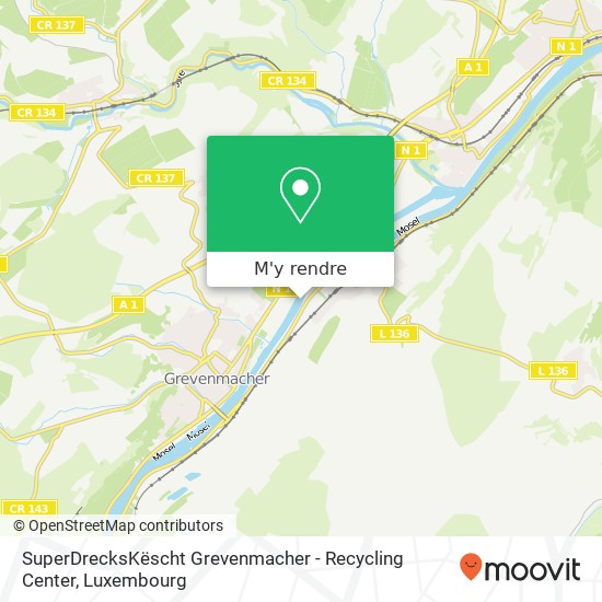 SuperDrecksKëscht Grevenmacher - Recycling Center plan