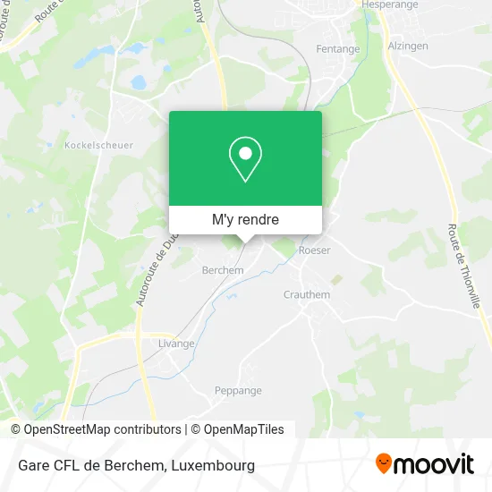 Gare CFL de Berchem plan