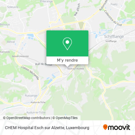 CHEM Hospital Esch sur Alzette plan