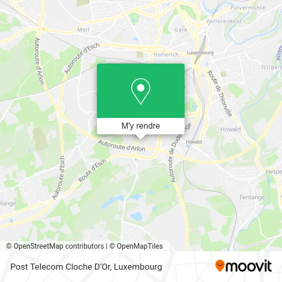Post Telecom Cloche D'Or plan
