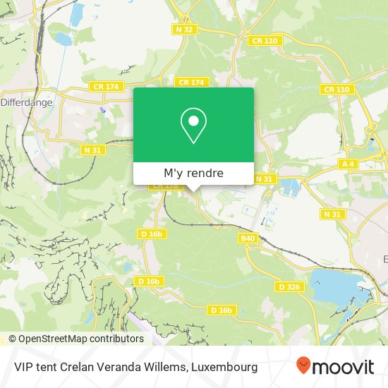 VIP tent Crelan Veranda Willems plan