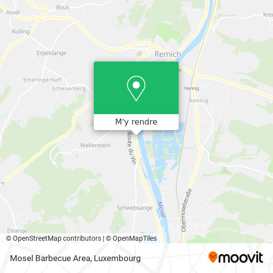 Mosel Barbecue Area plan
