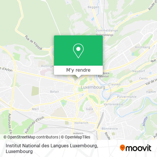 Institut National des Langues Luxembourg plan